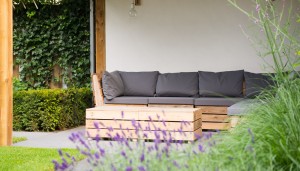 loungeset van hout